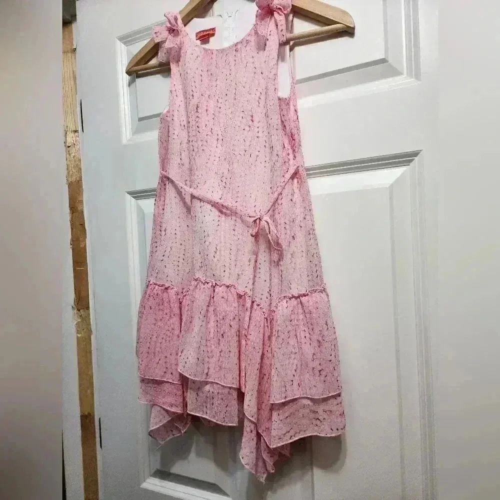 Kate Mack Girls' Precious Pearl Chiffon Dress - Picture 6 of 12